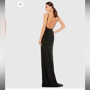 Mac Duggal 70232 Rhinestone Embellished V-Neck Gown